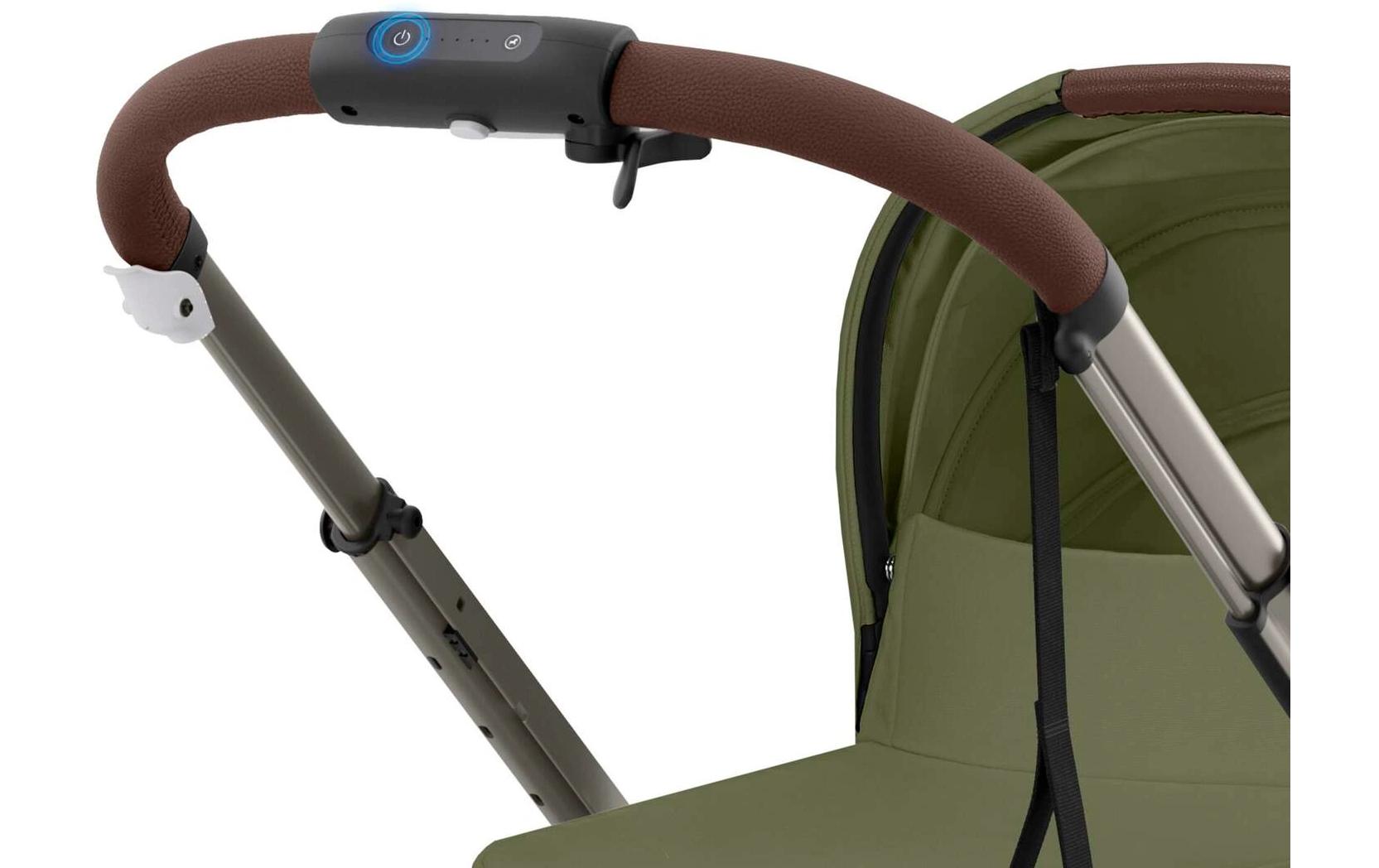 Kinderwagen eGazelle S Grün<br>Elektrischer Kinderwagen mit 20 Kombinationen