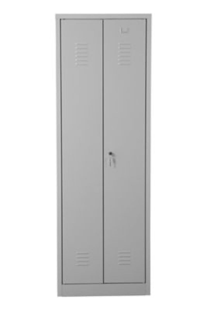PROREGAL Metalen Locker Flamingo HxBxD 180 x 60 x 50 cm Cilinderslot Grijs