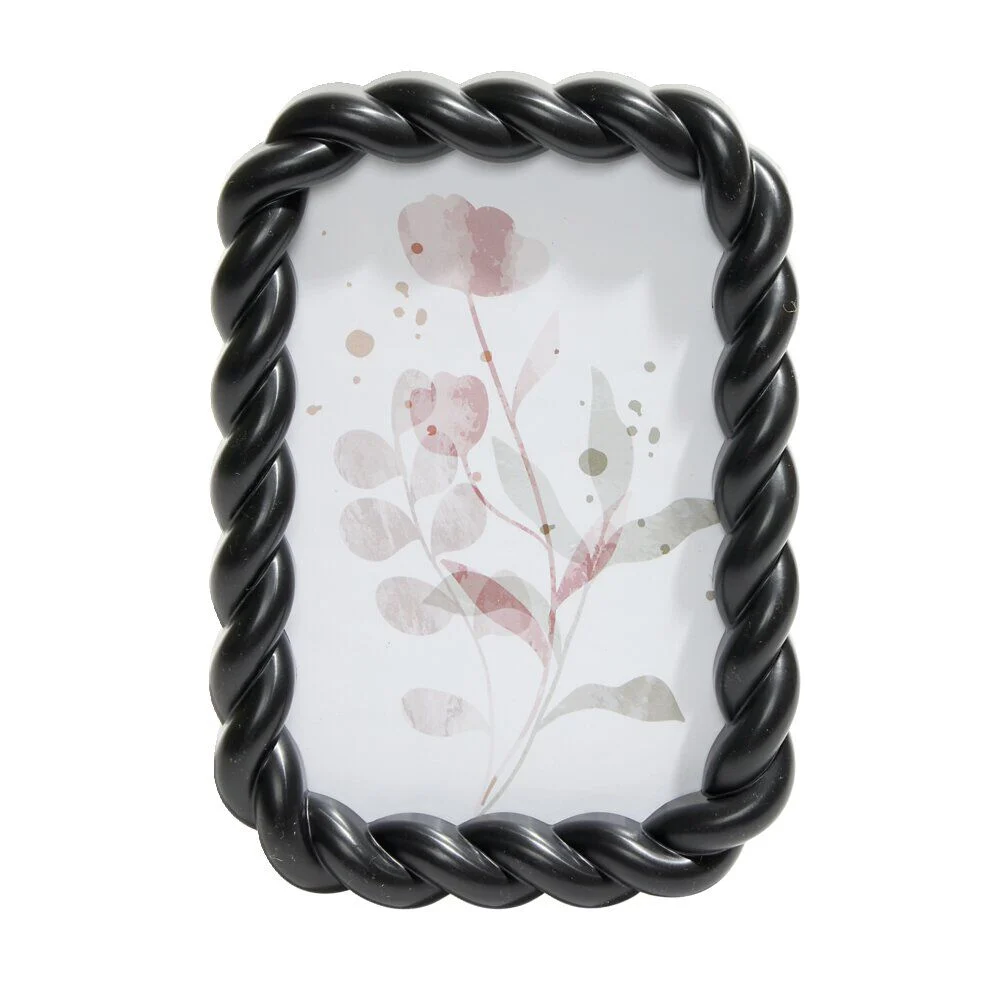 Cadre photo plastique contour torsadé 13x18cm - 4 modèles