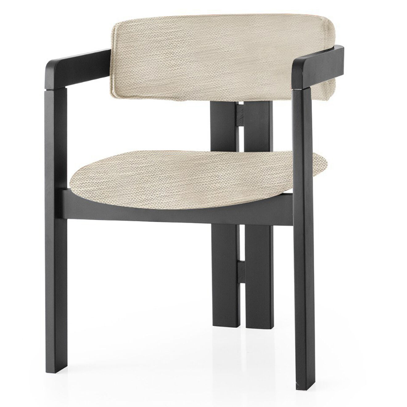 Homitis Chaise CO gris clair/noir - 58x76x49 cm