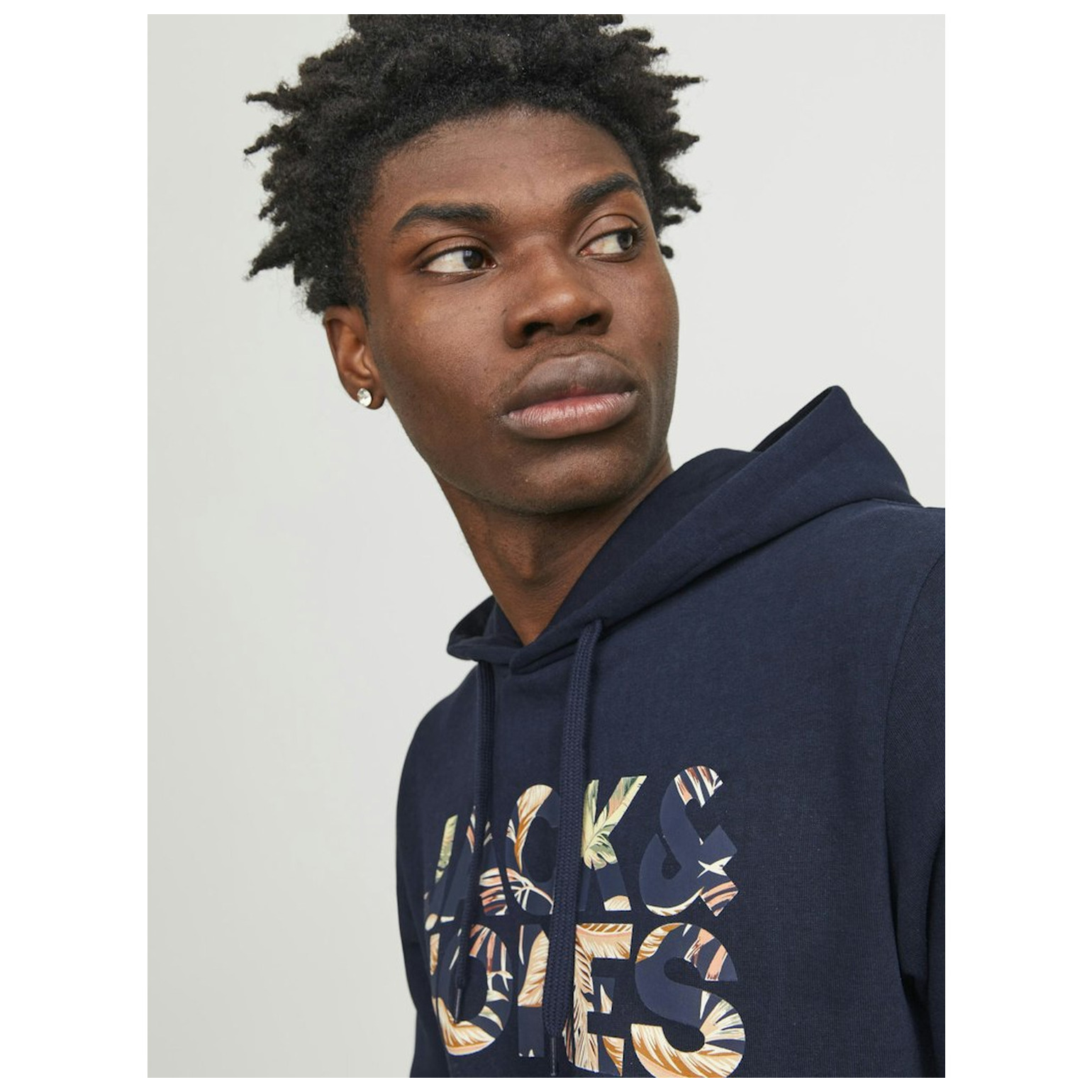 Jack & Jones JJEJEFF CORP LOGO SWEAT HOOD L