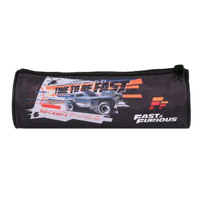Trousse ronde Fast and Furious - 1 compartiment - noir - Bagtrotter