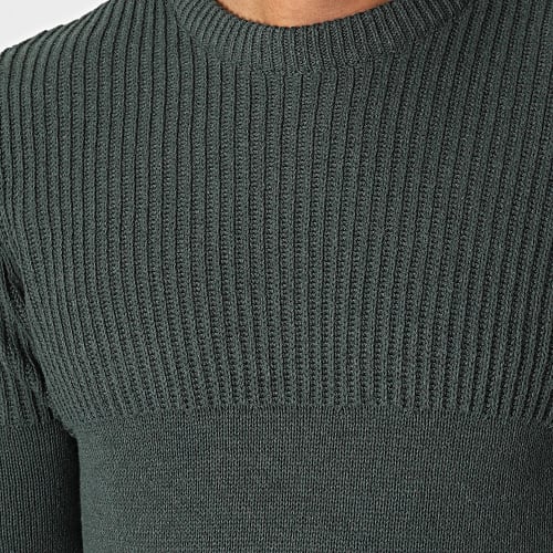 Pull Al Life Reg Knit 22024031 Vert Kaki