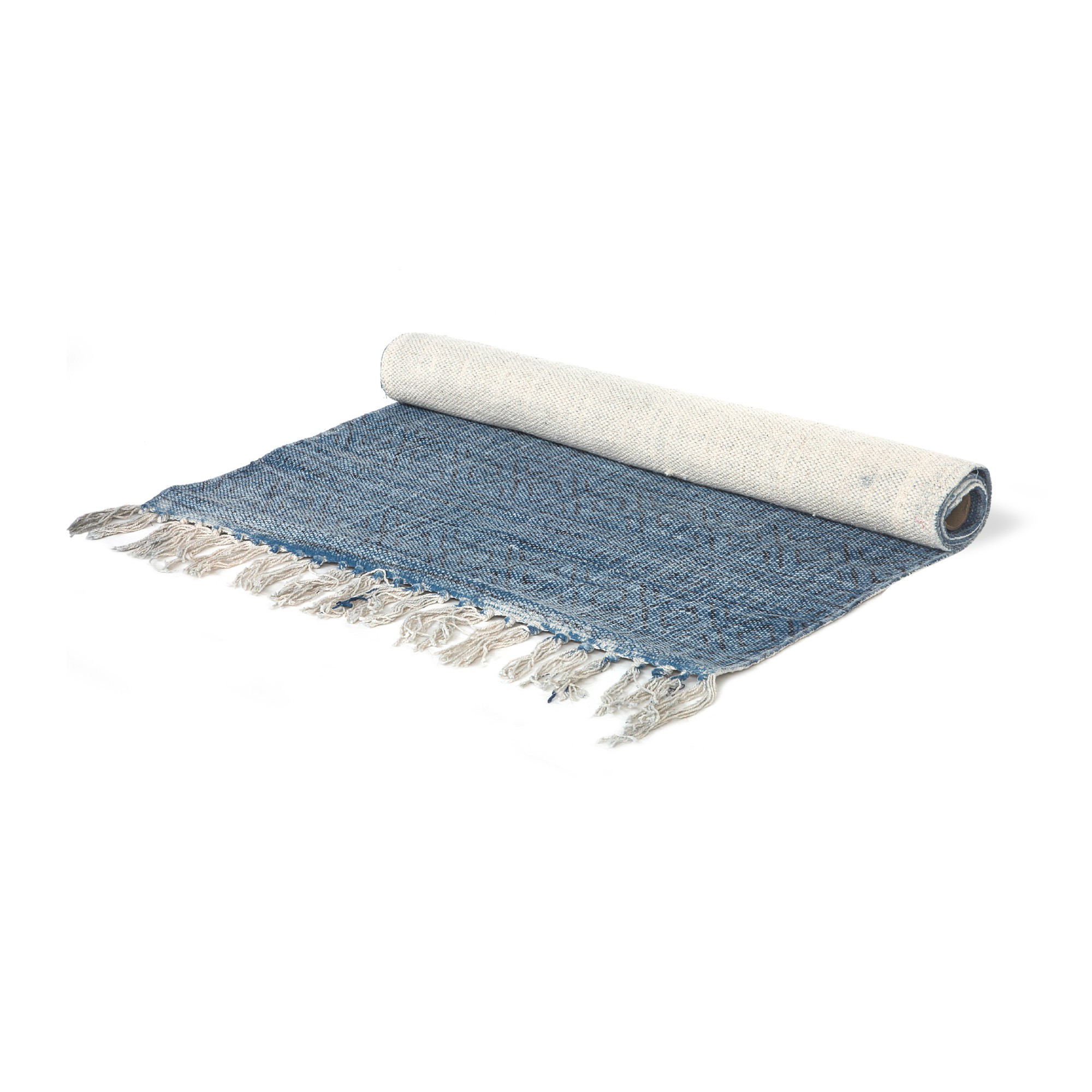 Mini-Rug 'Vembar', blau, T 60 cm, B 90 cm von fischer's lagerhaus