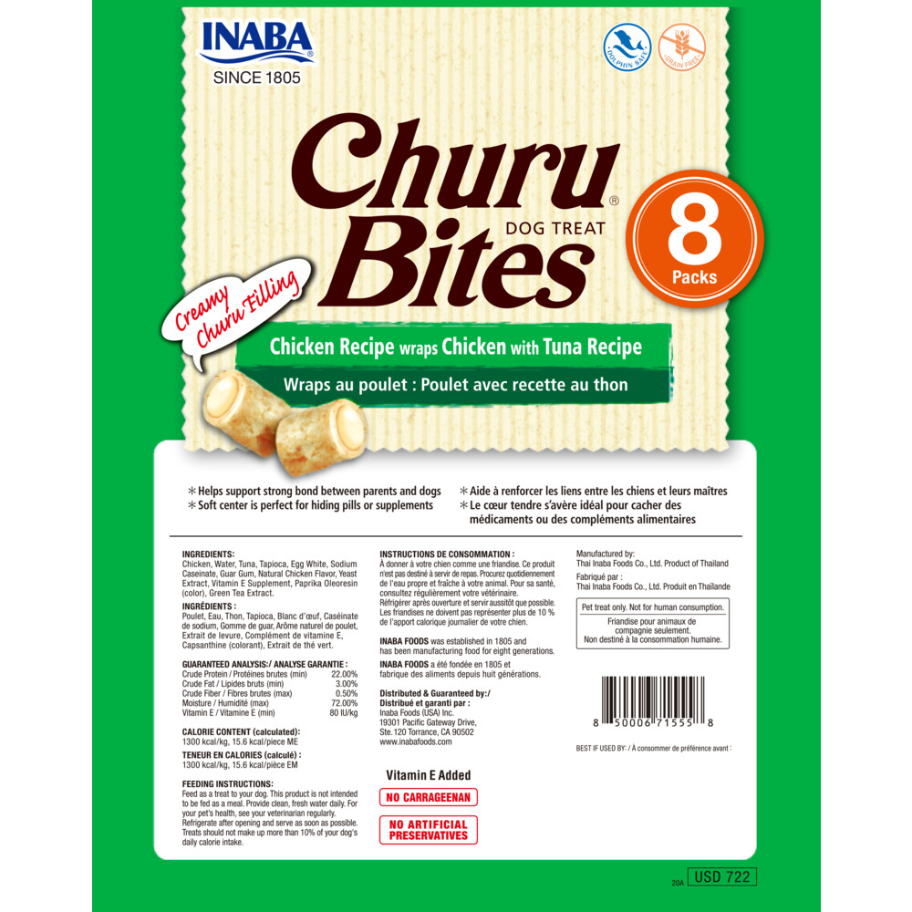 Ciao Hondensnack Churu Rolls Kip - Tonijn76 gr