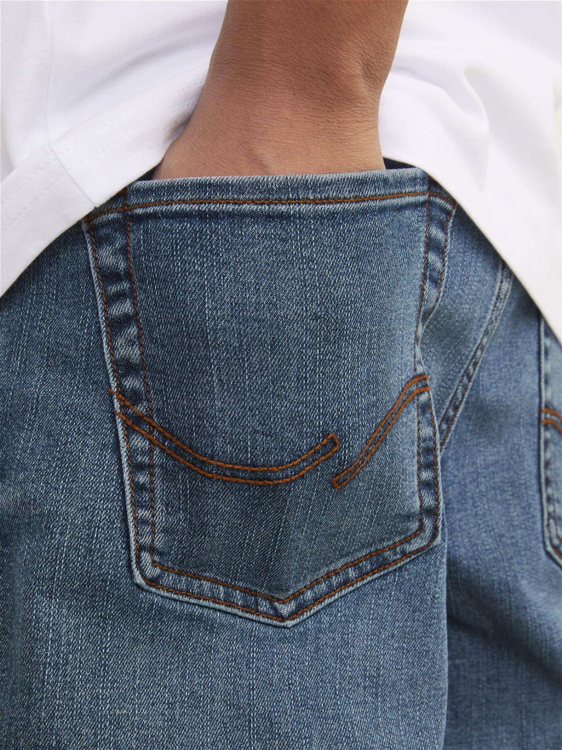 JACK & JONES Junior Clark regular fit jeans met rechte pijpen