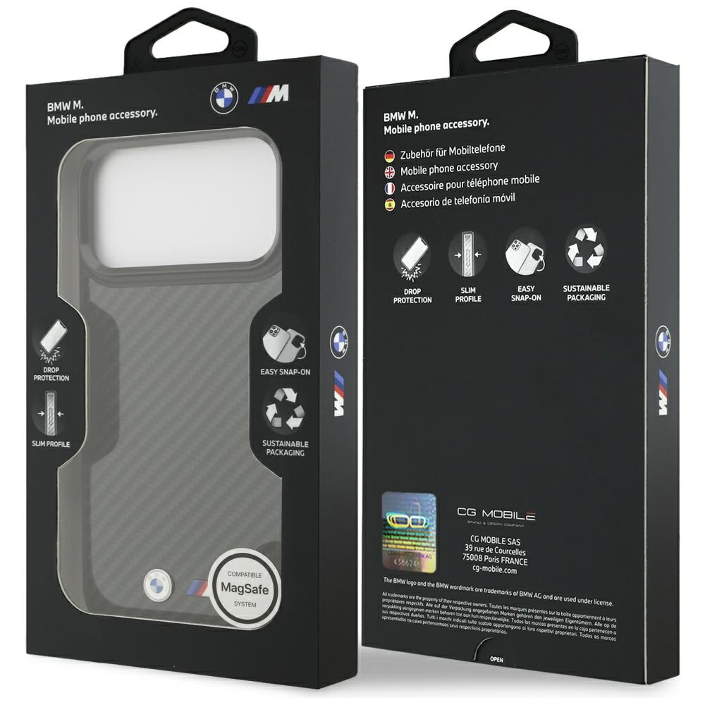 iPhone 17 Pro Max MagSafe Hardcase Hülle Kevlar Matt (BMHMP17X24CFMMK) - Schwarz