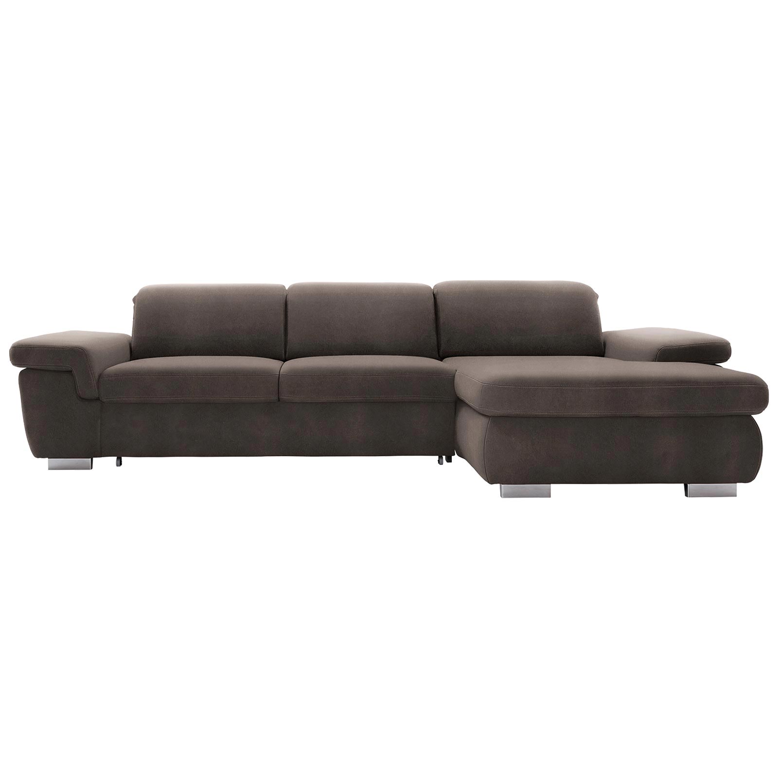 polsterpower Boxspringsofa - Saddle anthrazit - Basismodell - Recamiere rechts