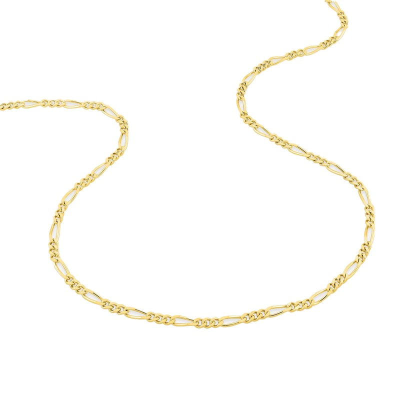 Bracelet Mixte 18 cm - Cheval Alterné - Or 18 Carats - Largeur 2 mm