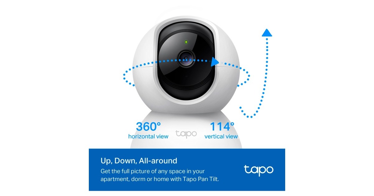 TP-LinkTC71 Pan/Tilt Home Security Wi-Fi Camera  (Wit/zwart, Wi-Fi)