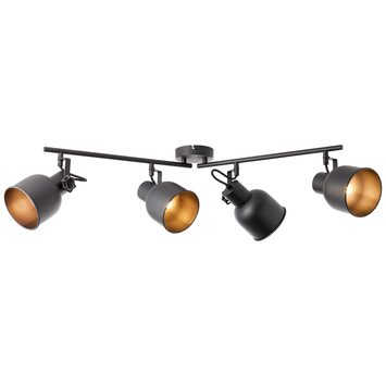 Brilliant opbouwspot Rolet 4-lichts zwart