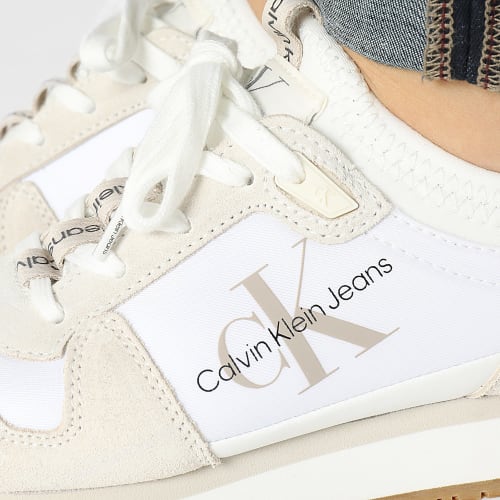 Baskets Femme Runner Sock Lace Up 0840 Bright White Creamy White Eggshell