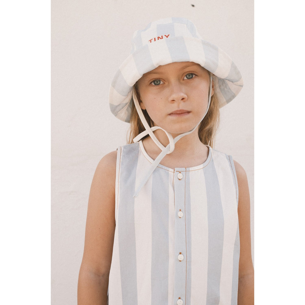 Køb TinyCottons Washed Blue Blue Stripes Bøllehat