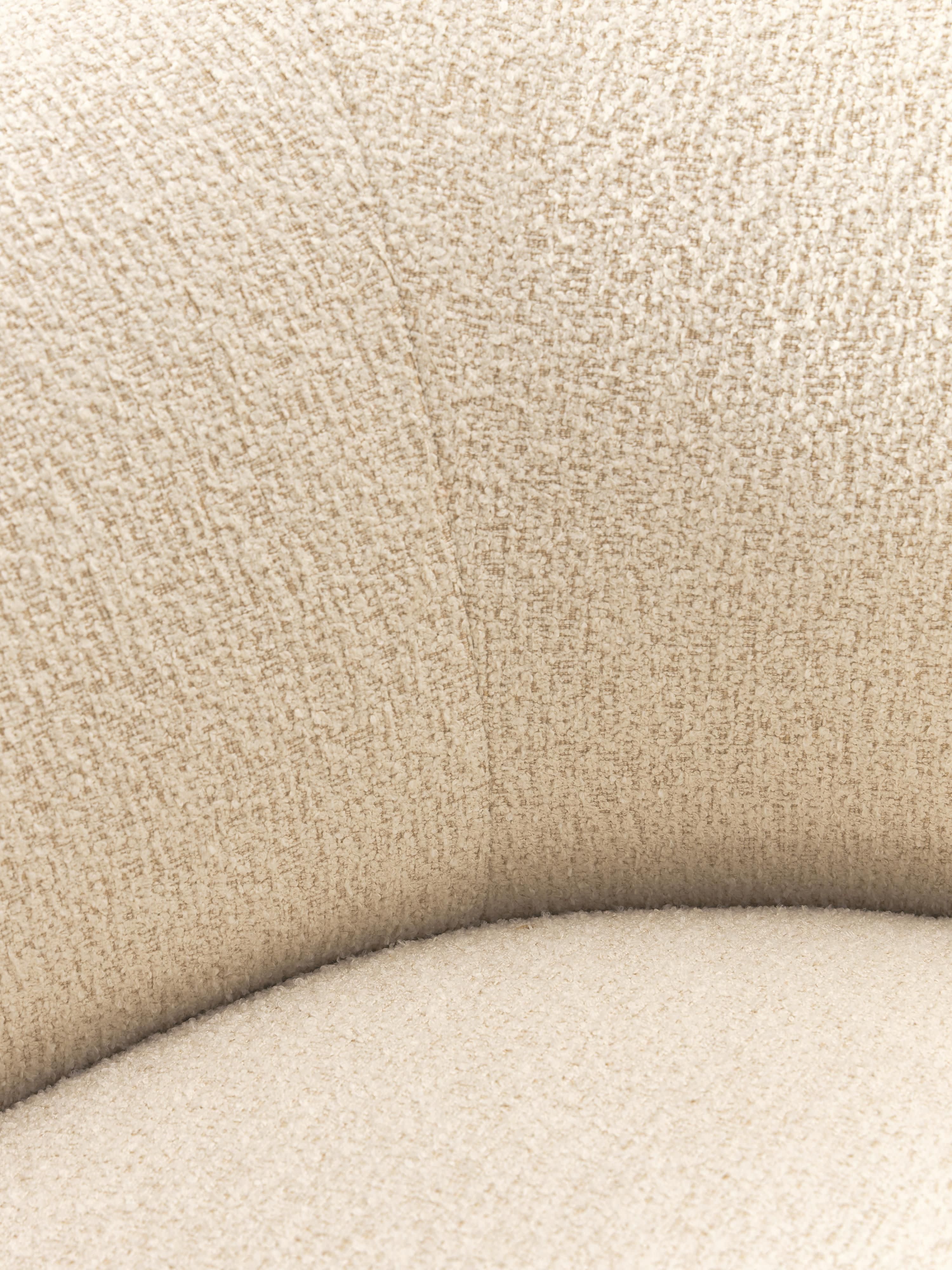 XL bouclé loungefauteuil Sofia