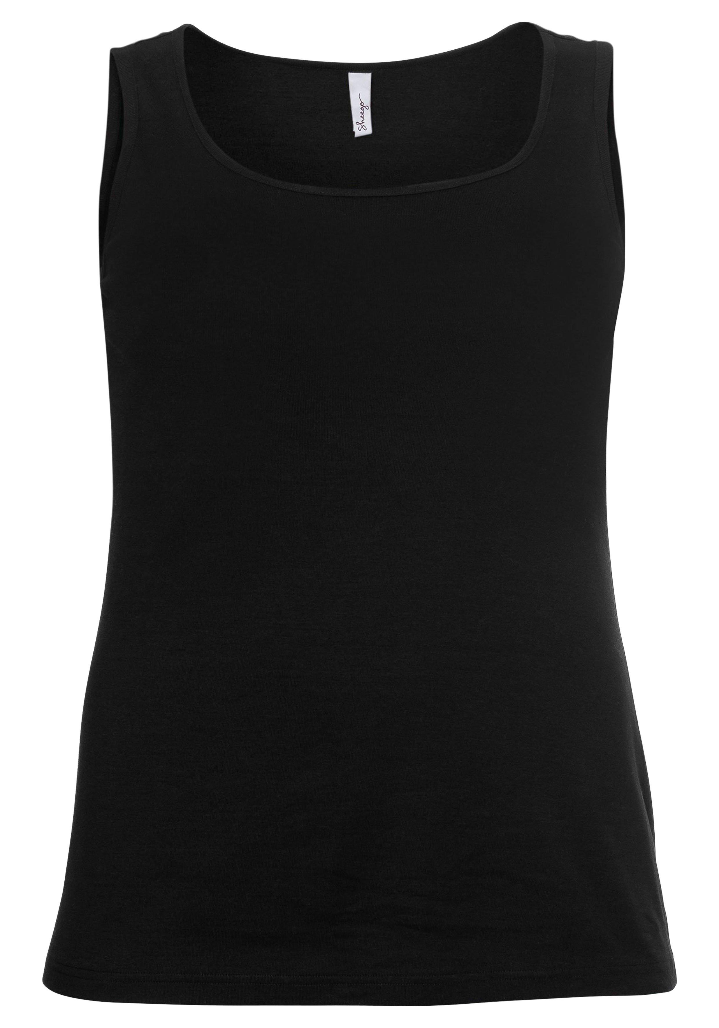 Tanktop aus Baumwolle, mit Rundhalsausschnitt