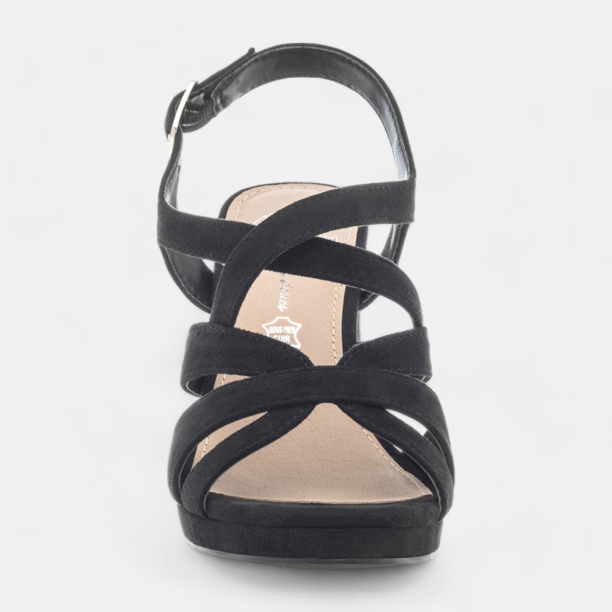 Nu-pieds à talon Femme noir
