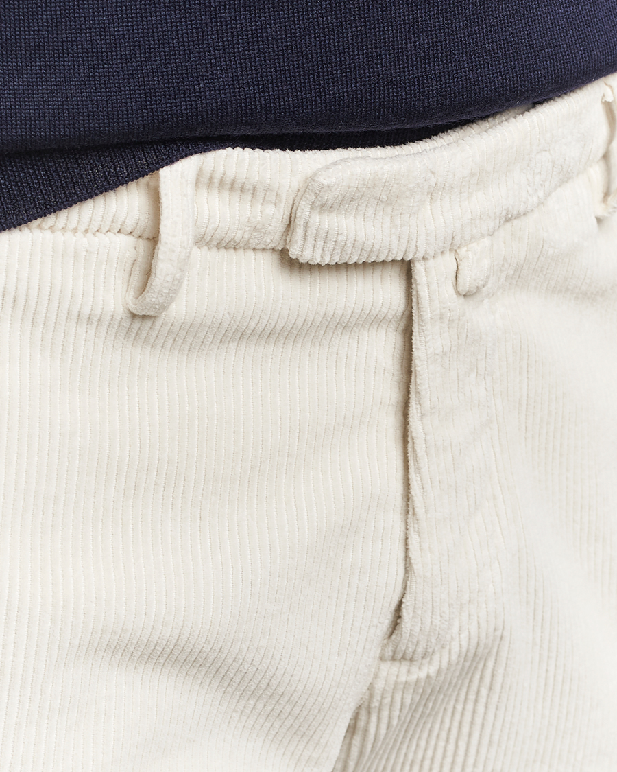 Briglia 1949 Slim Fit Corduroy Trousers Off White