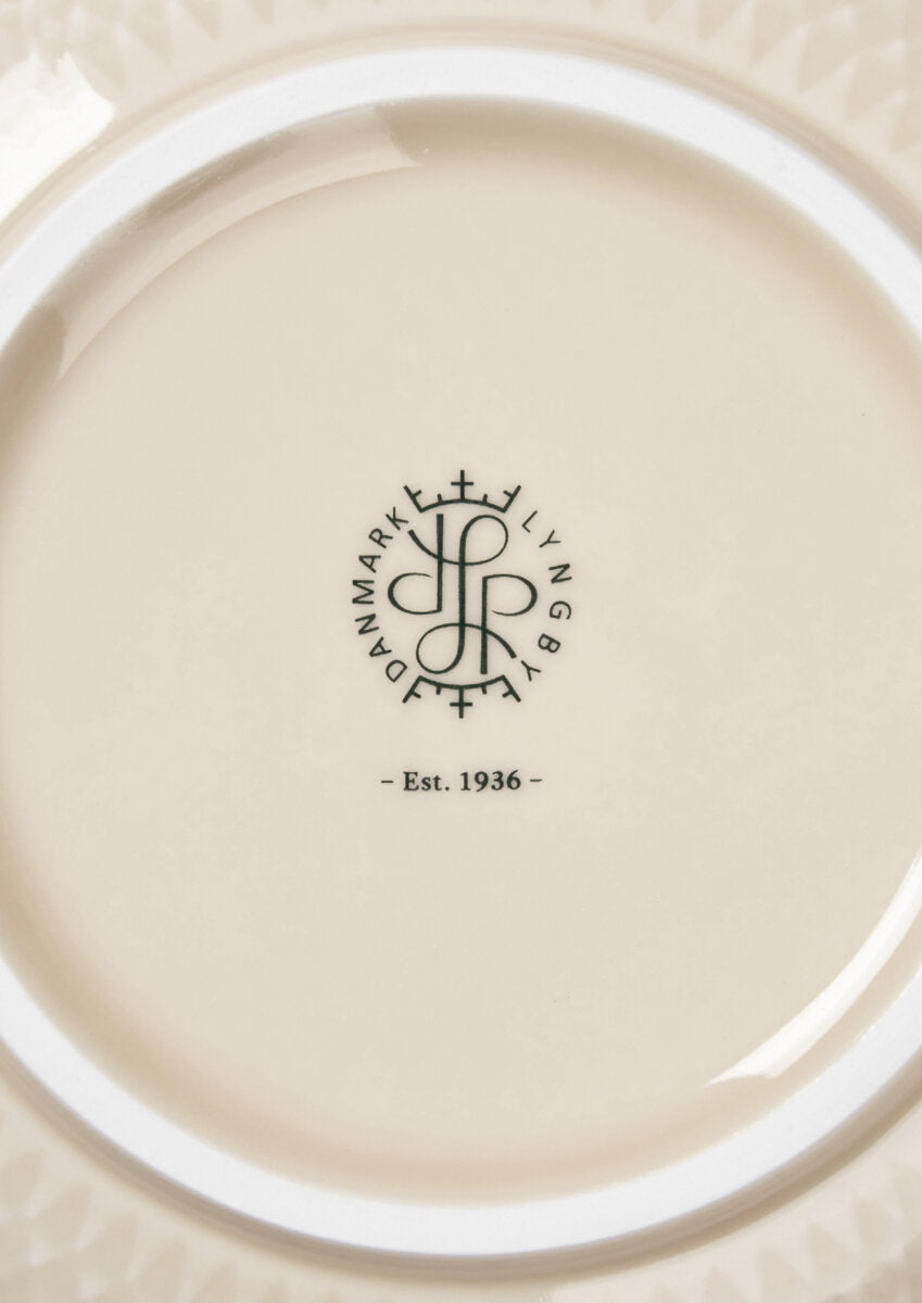 Lyngby Porcelæn  Rhombe Earth Skål, marble - Ø13 cm.
