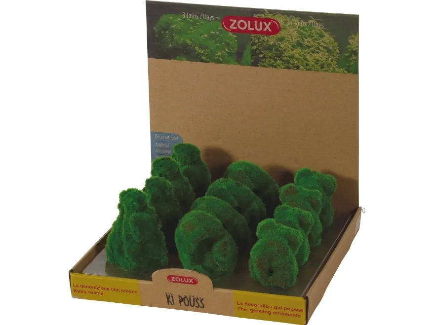 Zolux ZOLUX KIPOUSS rock aquarium decoration with seeds of live plants, 1 pcs (assorted)