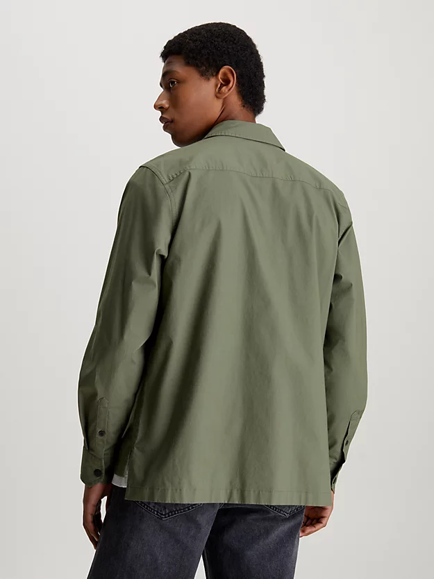 Jaqueta camisa ripstop com vários bolsos