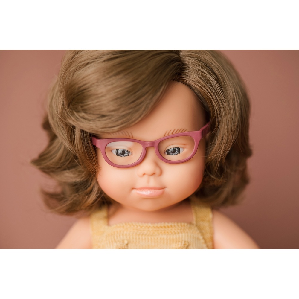 Miniland Pädagogische Puppe Mädchen mit Down-Syndrom 38 cm