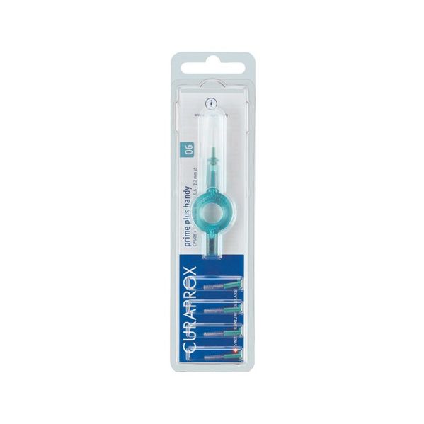 Curaprox Prime Plus Handy 06 1 Cabo Turquesa   5 Escovilhões