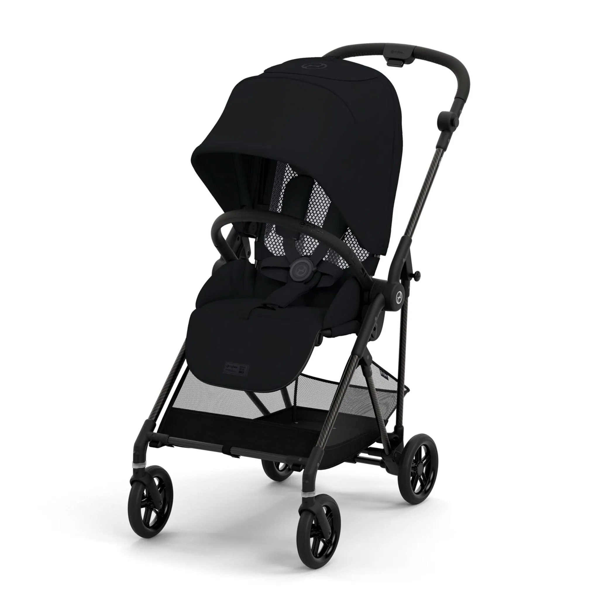 Cybex Poussette ultra légère Melio Carbon 3 - Noir lune