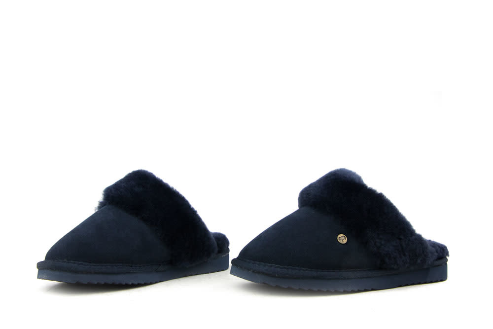 Warmbat Flurry Donkerblauw Suede