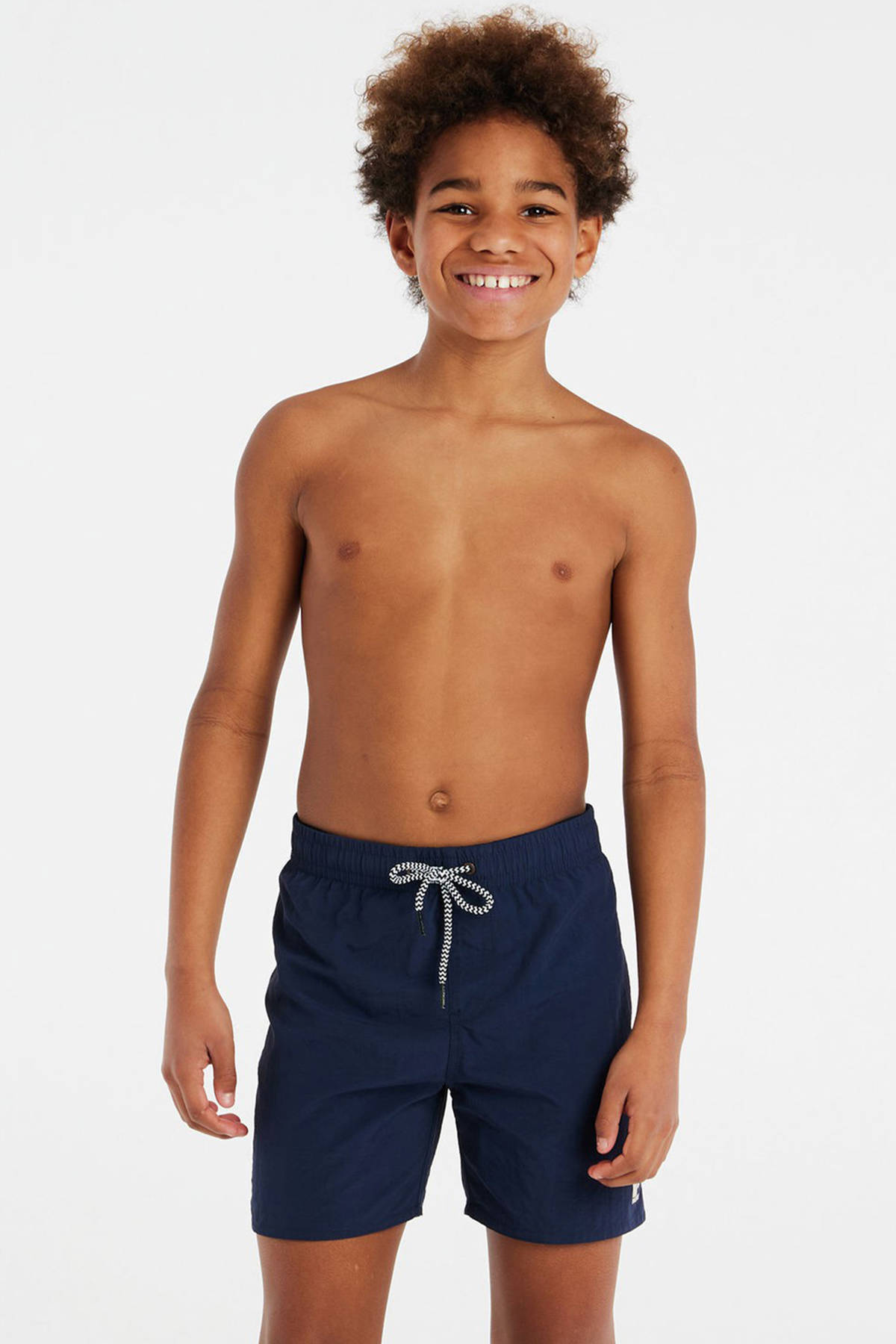 Protest zwemshort CULTURE JR blauwzwart