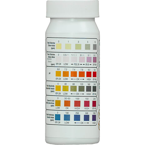 DenForm 6-i-1 teststrips til spabad og pool