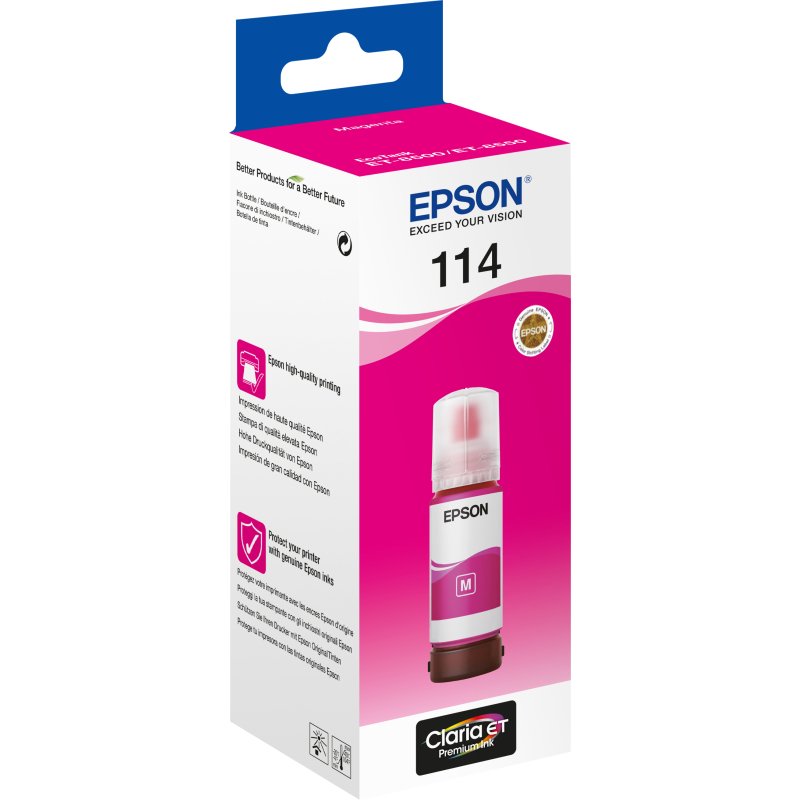 EPSON Bidon d'encre N°114 Couleurs séparées pour imprimante à réservoir d'encre