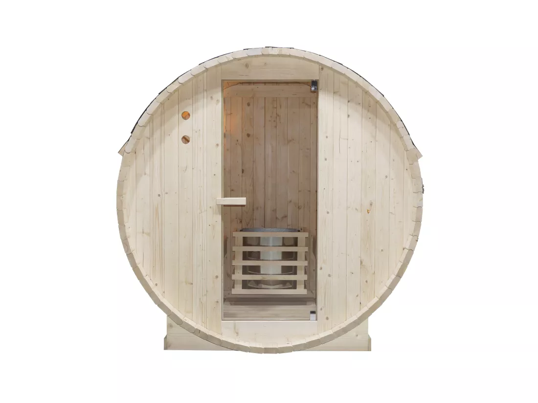 Sauna d'extérieur 6 places - L185 x P220 x H190 cm - ISOKYRO