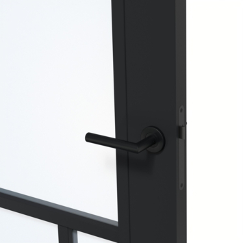Arne & Bodil binnendeur ABD509 blank glas - diep zwart afgelakt - glaslat diep zwart