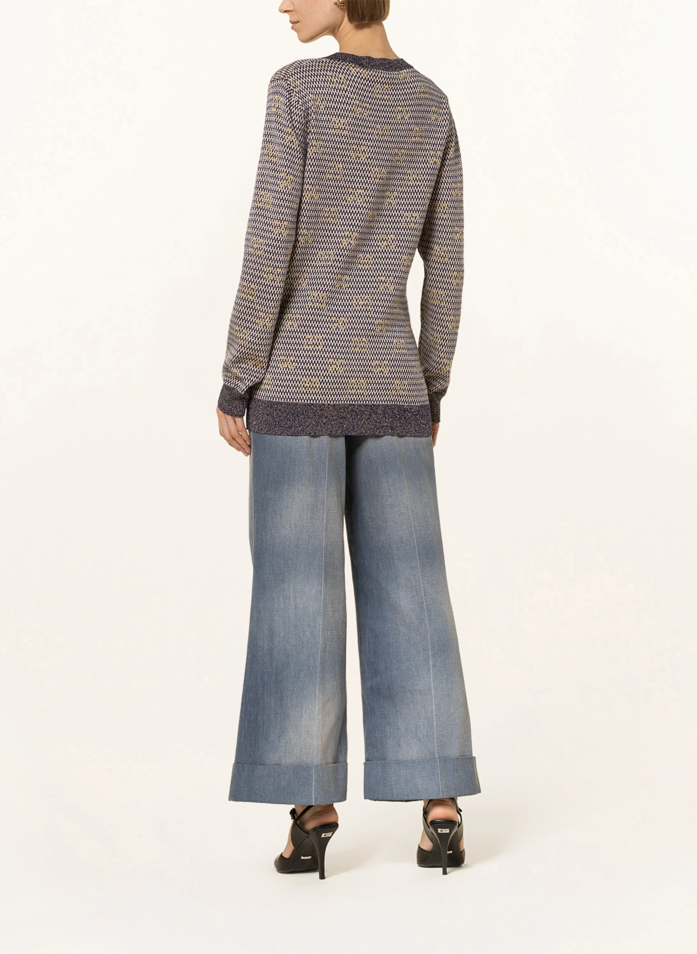 GUCCI Strickjacke mit Glitzergarn