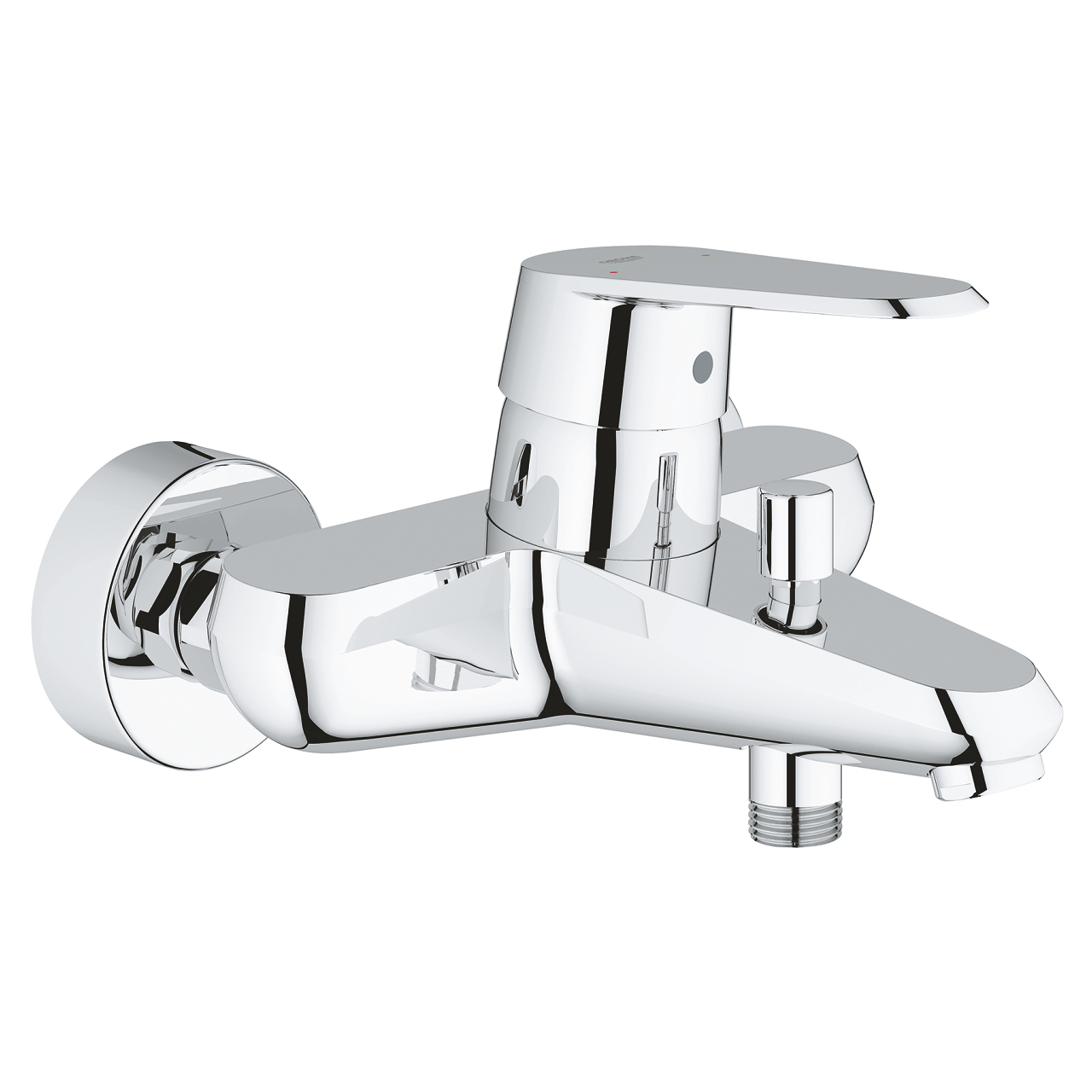 Grohe Eurodisc Cosmopolitan badkraan m. omstel m. koppelingen 46mm chroom