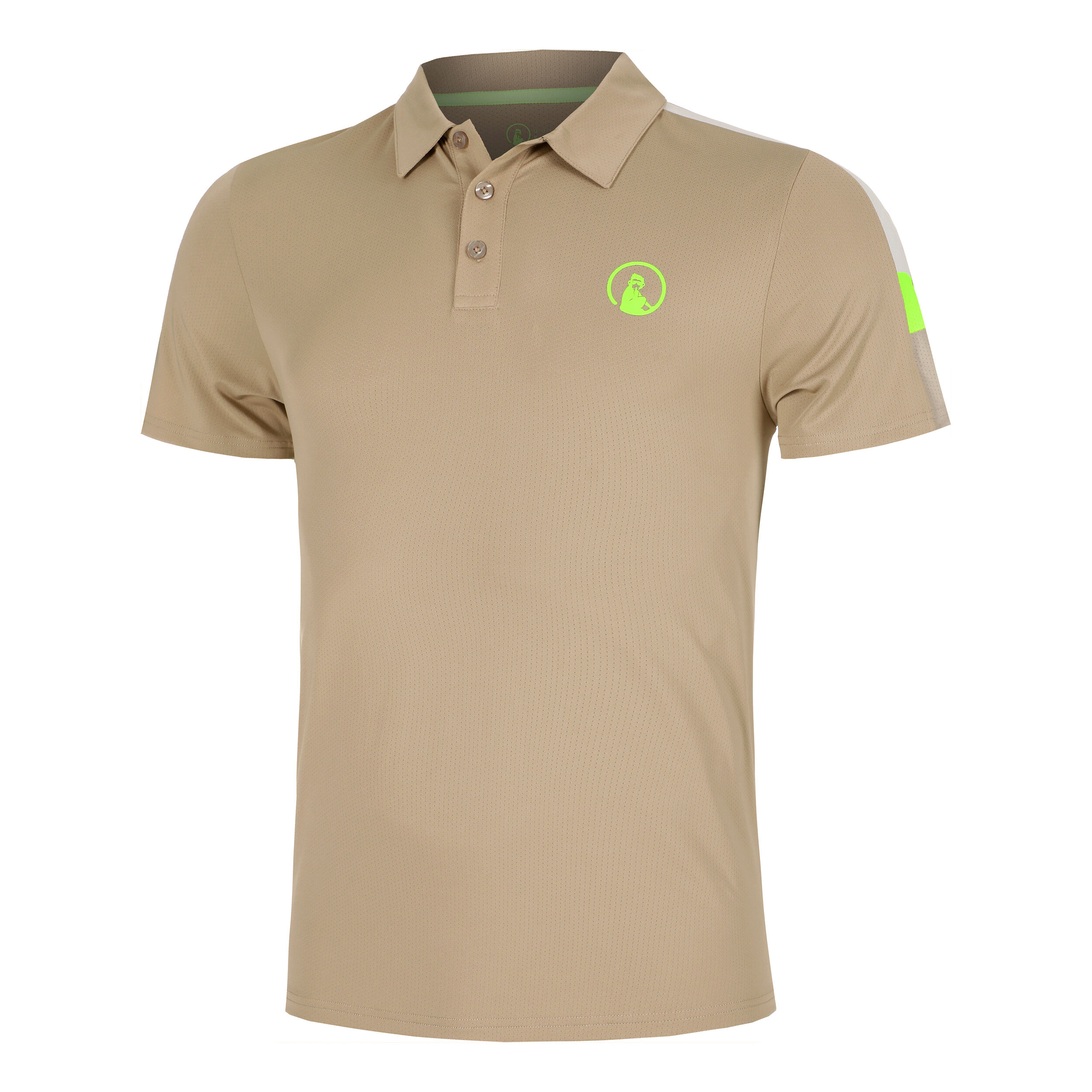 Quiet Please Wild Tournament Hori Polo Hommes - Beige , Multicouleur