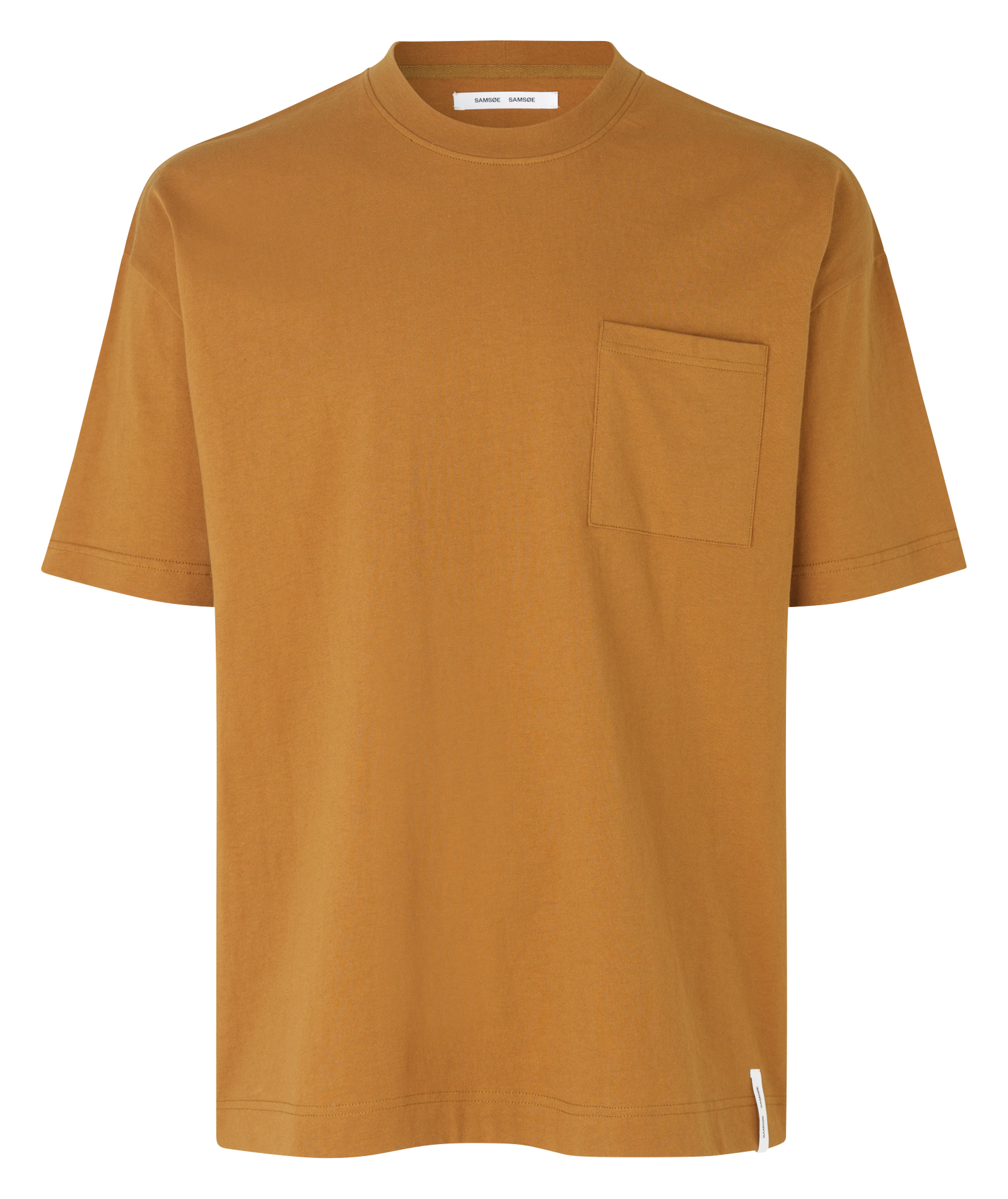 RATAN - Tee-shirt col rond en coton bio | Marron