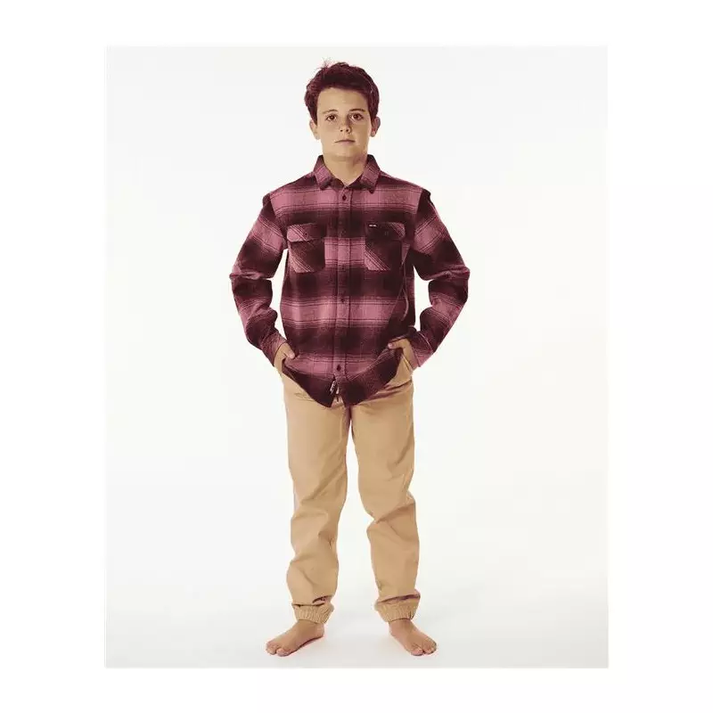 Chemise junior RIPCURL Count Flannel Shirt -Boy Mauve