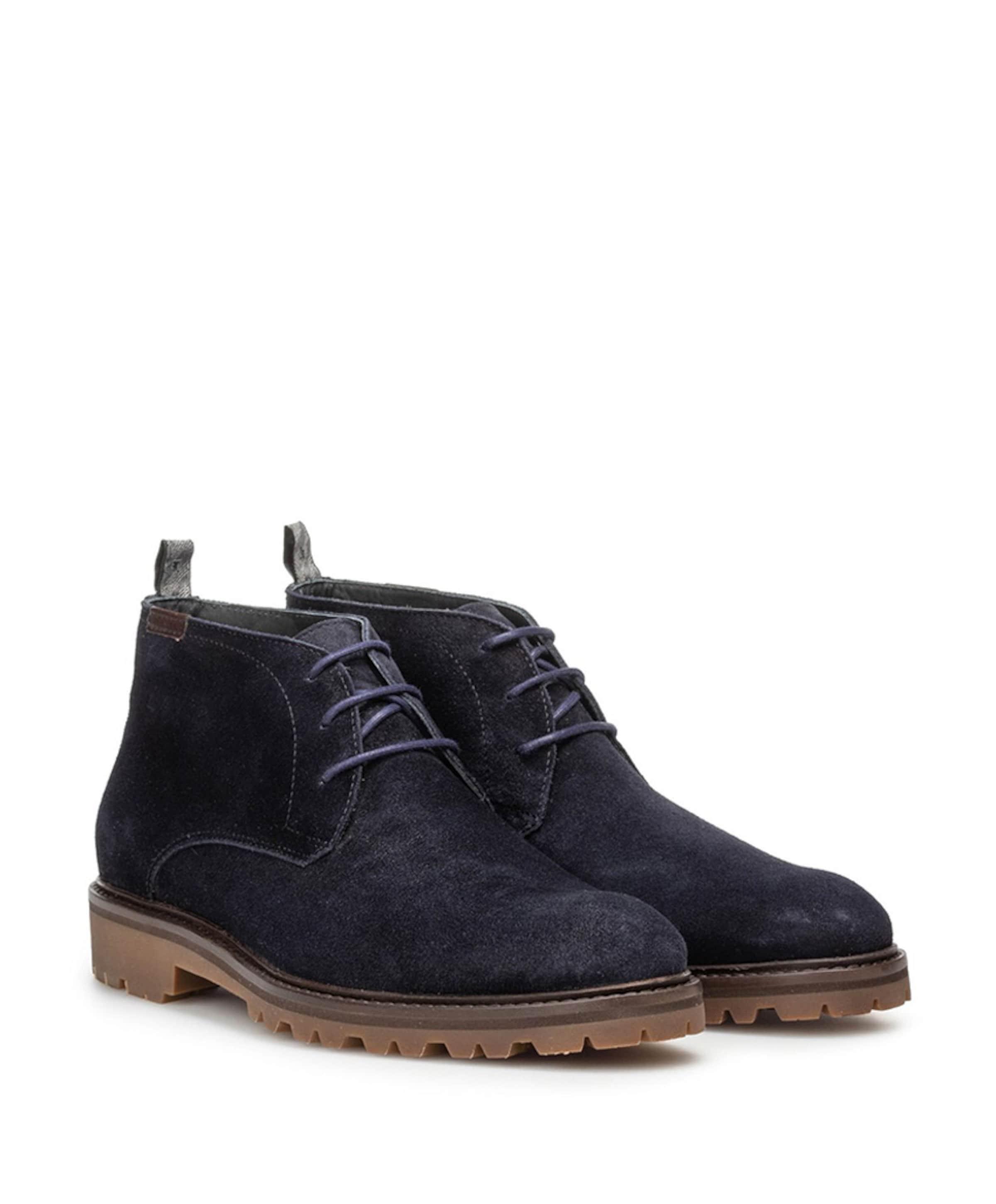 Floris van Bommel heren veterboots blauw