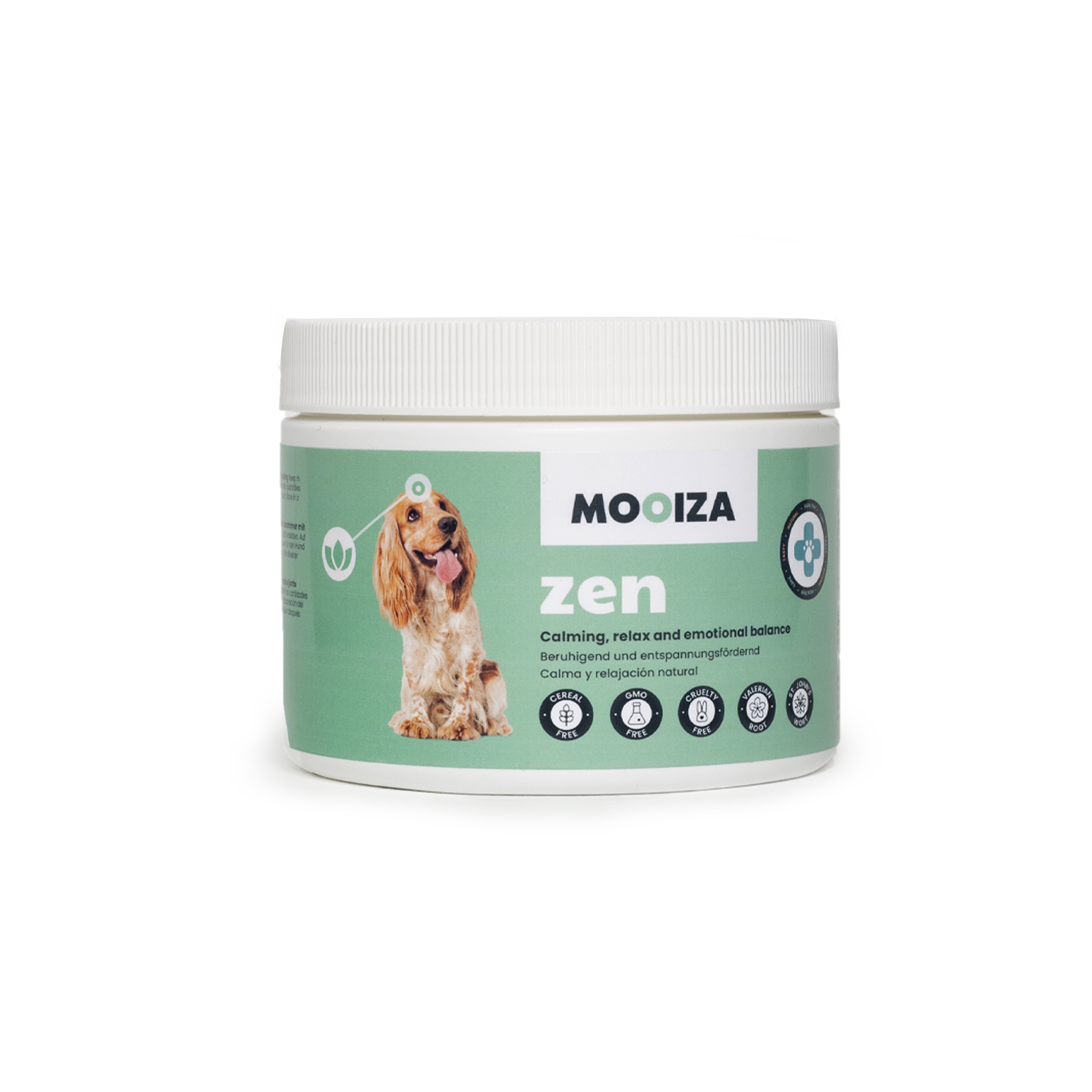 Suplemento alimentar antiestresse Mooiza Zen para cães
