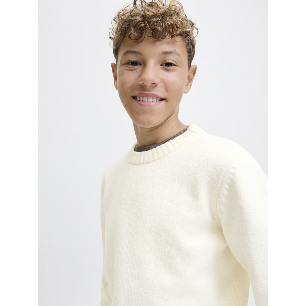 Køb Jack & Jones Junior Sea Salt Jornorrebro Strik Crew Neck Ln Jnr
