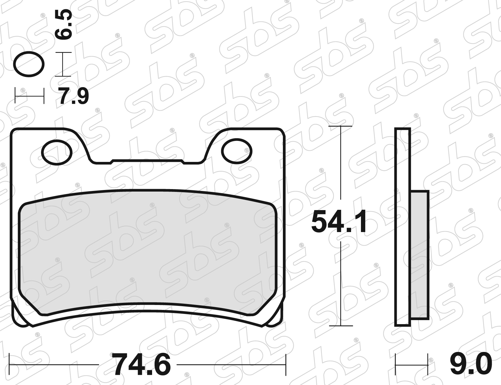 SBS - Plaquettes de frein 665 RS