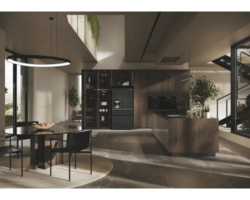 French Door koelkast HAIER HFW7918EIMB BxHxD 90,8 x 177,5 x 75 cm Koelgedeelte 323 l Vriesgedeelte 278 l zwart