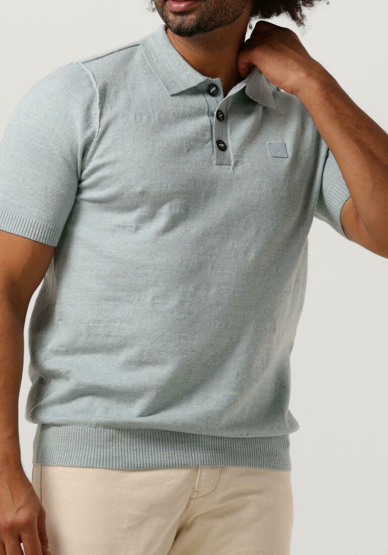 BUTCHER OF BLUE lichtblauwe butcher of blue polo lt clifden polo