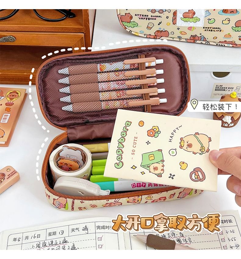 Eranso - Capybara Canvas Etui (Diverse Ontwerpen)