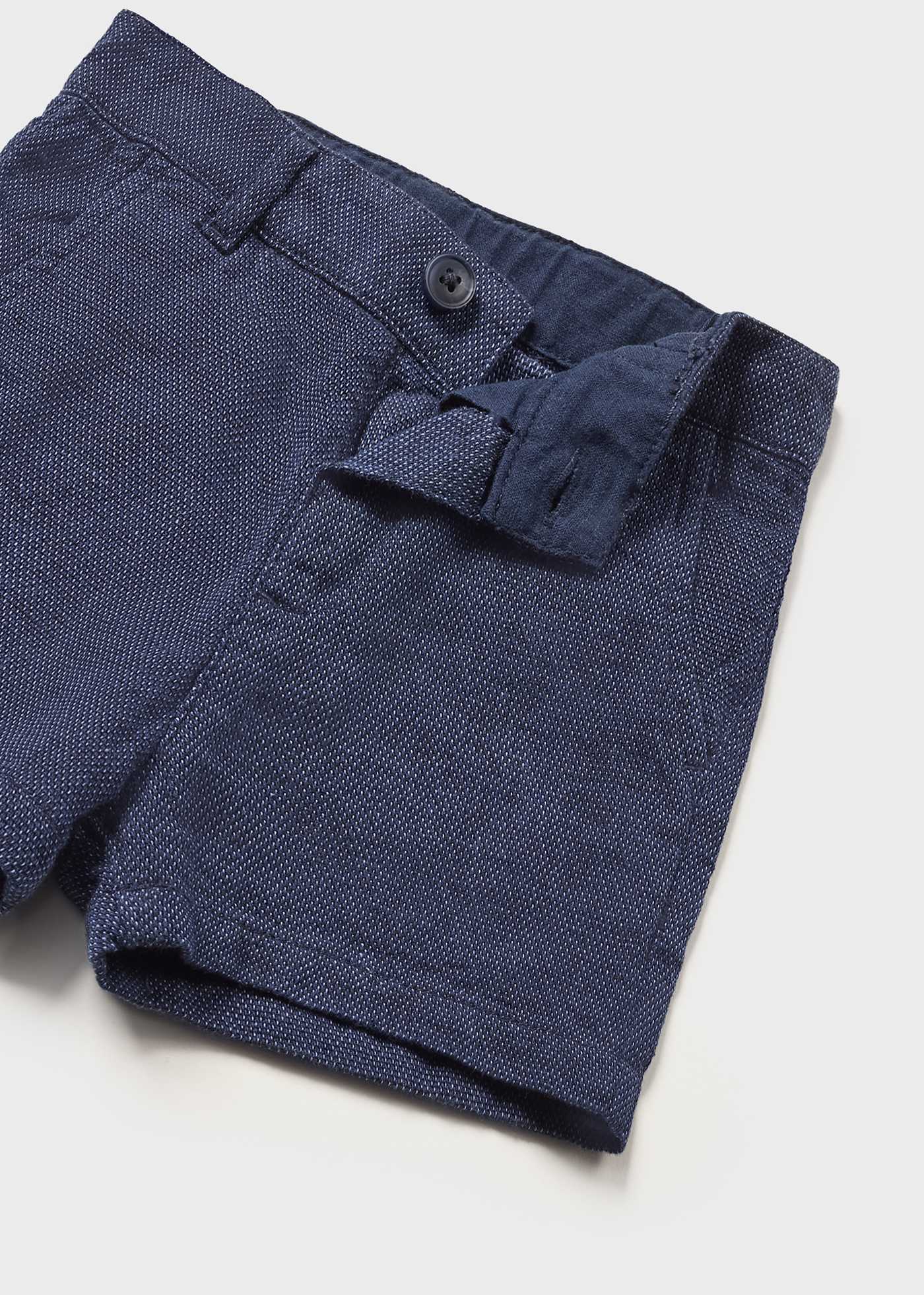 Bermudas de algodão sustentável para bebês