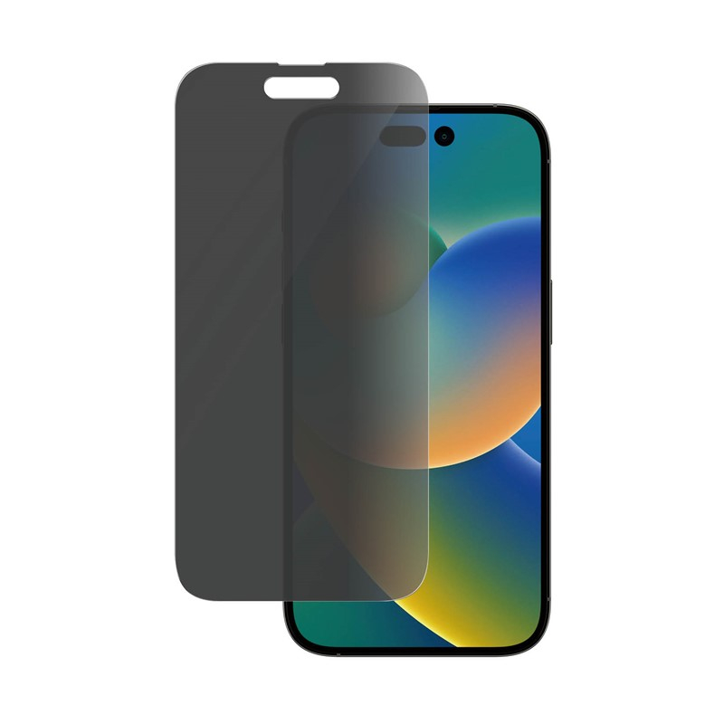 iPhone 14 Pro Antibakterielle Privacy Panzer Glas Displayschutz Case Friendly (P2768)