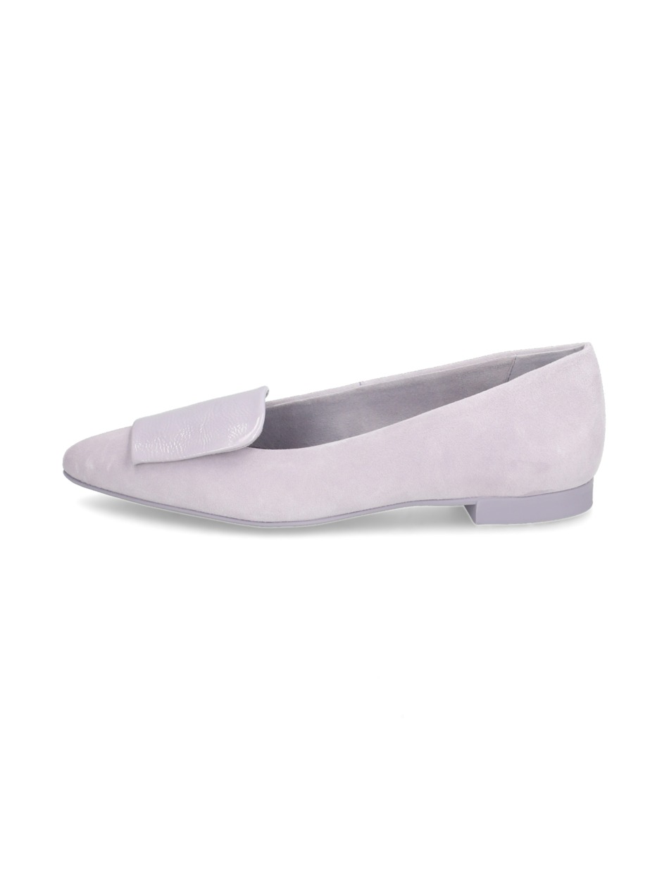 Veloursleder Ballerina