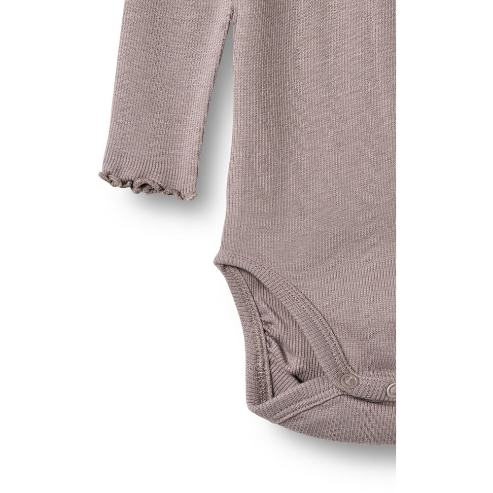 Køb Wheat Dusty Purple Rib Body L/S Lotta