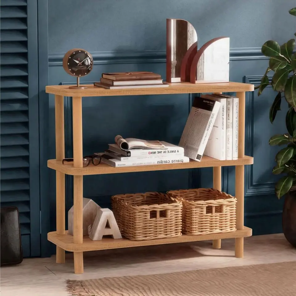 CALICOSY - Wandrek STEP - Licht hout - 75x80x28 cm